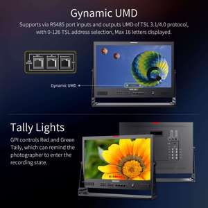 Seetec全高清1080p ATEM215S广播监视器，带SDI HDMI输入，用于便携式广播监视器和现场监视器广播