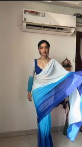 Saree bluz Bollywood parti hint pakistan yeni Sari düğün tasarımcısı giymek - Product Image 5