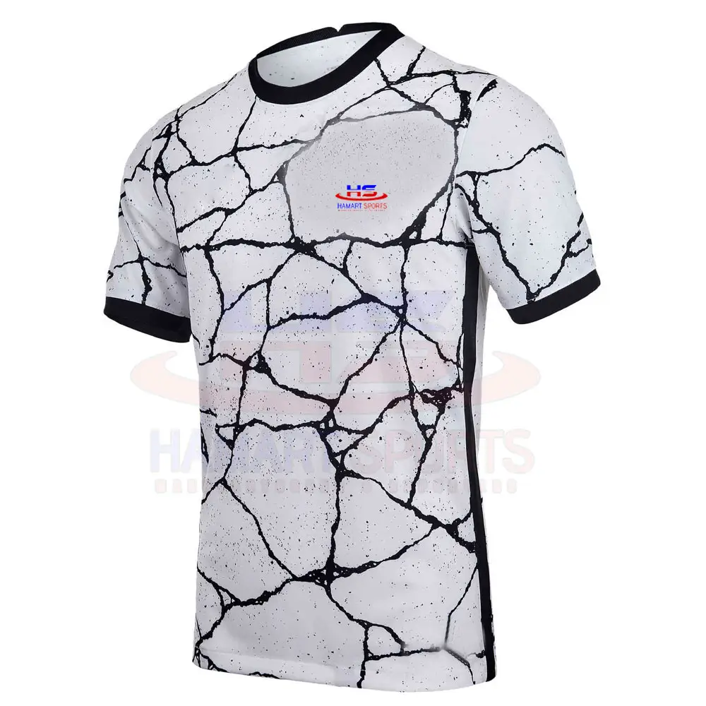 Camiseta de entrenamiento de fútbol, Jersey de fútbol 100% poliéster, personalizado, barato, venta al por mayor