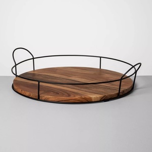Making It an Excellent <strong>Addition</strong> to Any Modern or Rustic Decor with Rectangular Serving Tray Luxury Wooden Tray for Timeless Look - Product Image 4