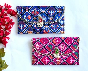 Fabric Clutch Purse Women's Handbag Wholesale Indian Wedding Favor Trending Bulk Party Return Gift for Guests Bridesmaid <strong>Pouch</strong> - Product Image 1