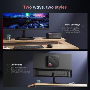 Amd R7 5800U 5825U 5700U CPU Quad Core Linux Mini PC 4G 64G Wifi HD Rj45 Win10 Computer desktop di raffreddamento intelligente Fanless giochi - Product Image 3