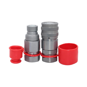 FF 1/2 ''NPT cho <span class=keywords><strong>bobcat</strong></span> Skid chỉ đạo phẳng mặt thủy lực nhanh chóng ngắt kết nối couplers với bụi mũ cho các bộ phận thủy lực - Product Image 1