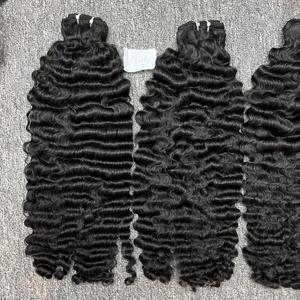 Top-Quality New <strong>Kind</strong> of Burmese Curly in Weft Wholesale <strong>Human</strong> Hair Extensions Raw Hair One Donor