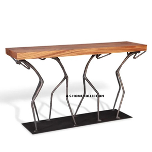 Hot bán kim loại thép thiết kế độc đáo bằng gỗ đầu lối vào cổ điển giao diện điều khiển Bảng - Product Image 1