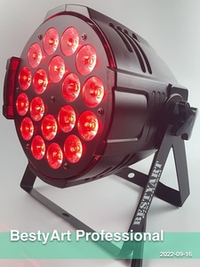 BAMP1861 <strong>Led</strong> Par Can 18pcs 12W RGBWAUV 6 in 1 Light With PowerCon Design - Product Image 2