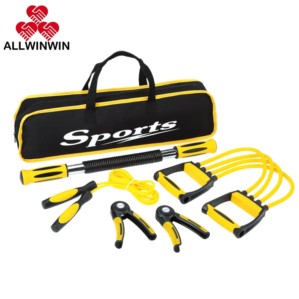 Allwinwin FTS05 Fitness Set-Weerstand Buis Hand Grip Springtouw Power Twister Draagtas