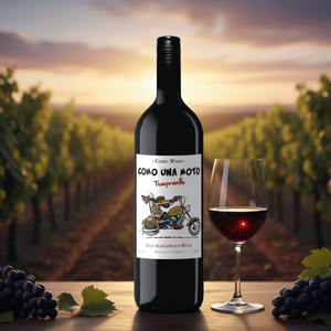 Como UNA Moto, màu đỏ bán ngọt, tempranillo 100%, rượu vol 12%, varietal Tây Ban Nha, 0,75lt, từ castilla La Mancha. - Product Image 1