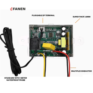 Fanen -50 °C ~ 110 °C Controlador de temperatura micro digital 0,1 ℃ Controlador de temperatura del microordenador - Product Image 2
