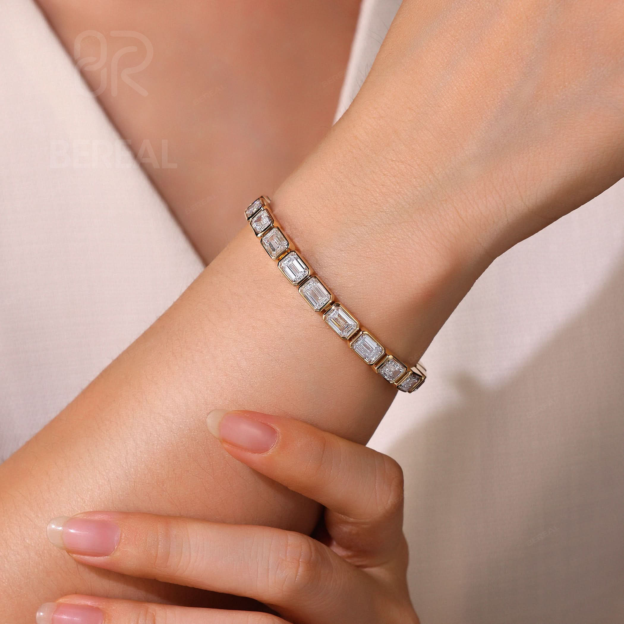 Chaîne de tennis émeraude