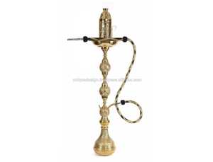 限量版Farida Shisha Cafe水烟壶锤打金黄铜豪华陶瓷粘土独特镜子工艺免费型成套