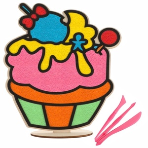 SPARTAN çocuklar DIY köpük kil sanat kiti çocuklar için 6-12 içerir 8 renkler süper hava kuru kil Cupcake kurulu standı zanaat kızlar için 9-12 - Product Image 1