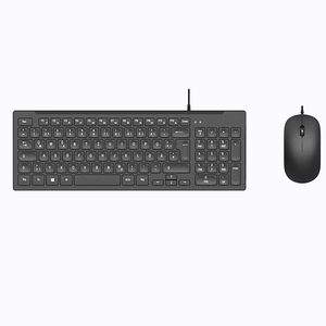 ドイツのレイアウト有線コンピューターキーボードとマウスコンボ95キーWin7/8/10 Vistaと互換性のある2つの領域AIO、デスクトップ - Product Image 1