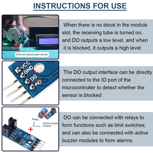 Módulo de Sensor de velocidad comparador Aismartlink LM393 Chip Motor tipo ranura de medición IR optoacoplador para detección de velocidad del Motor también - Product Image 5
