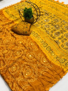Kalamkari Bandhej Vol 8 Heritage & Royal Look Pure Moss Kalamkari Saree with <span class=keywords><strong>Super</strong></span> Mirror Work