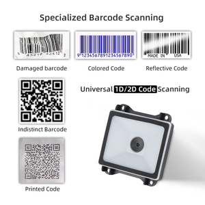 Módulo de escáner de código de barras integrado MASUNG Lector de código QR Interfaz USB RS232 Escáner de código de barras para terminales de autopago