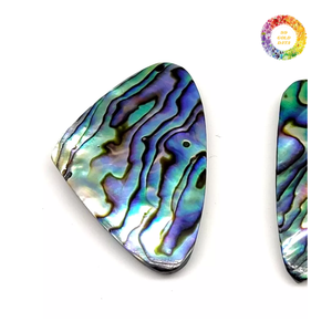 Natural Blue Abalone Shell Sheet, Natural Abalone Shell Circle Blanks <strong>Paua</strong> Seashell Round Craft Pendants Earrings <strong>Inlay</strong> Pieces - Product Image 1