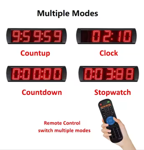 GS5T-5R GX 5-In 5 cifre Non impermeabile LED conto alla rovescia digitale per sport all'aperto cronometro cronometro elettronico Timer da gara - Product Image 4