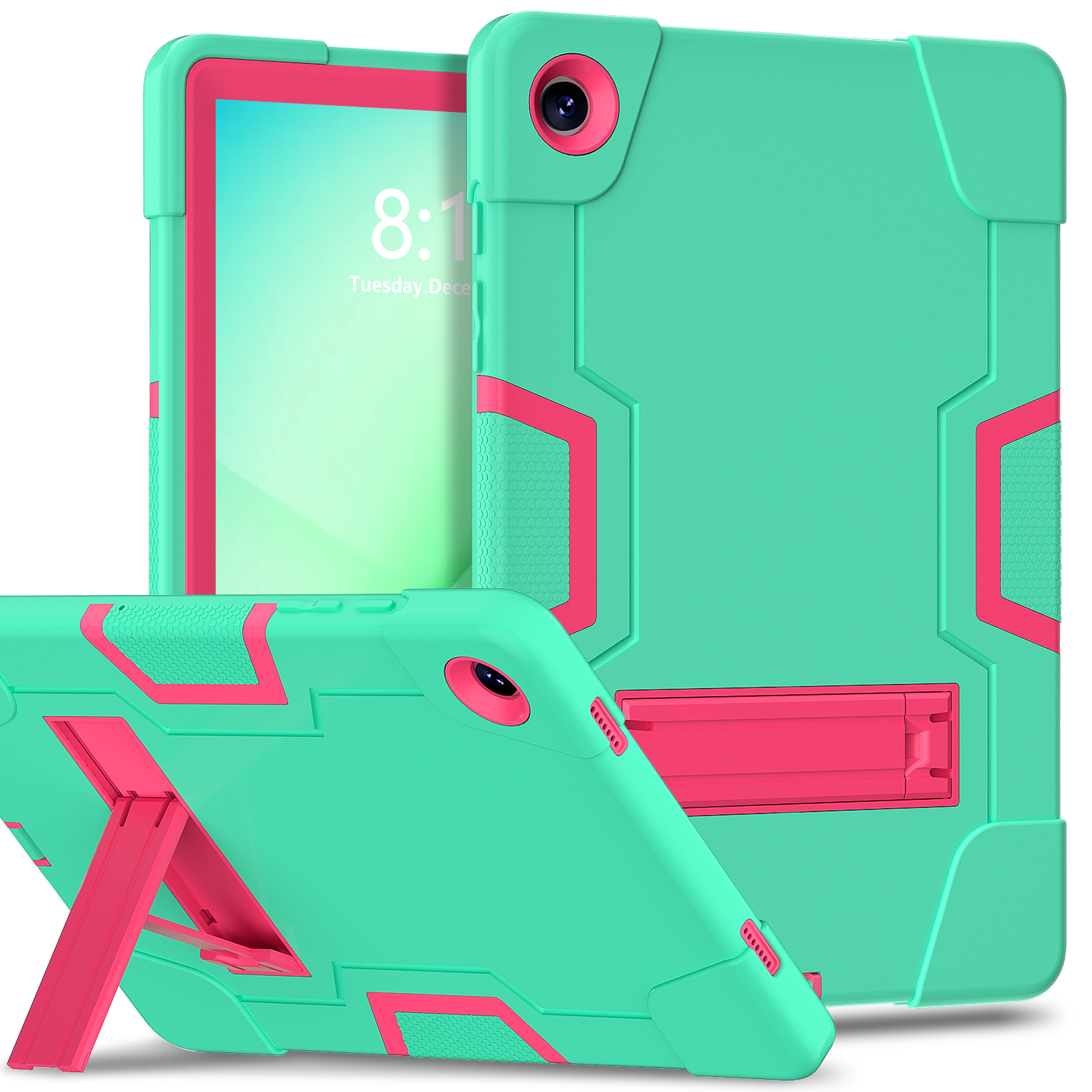 Aqua + Rose Rouge