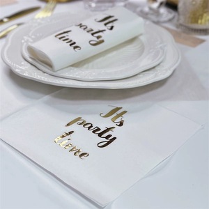 Customized Wedding <strong>Napkins</strong> with Logos or Artwork Printed on Custom <strong>Napkins</strong> - Product Image 2
