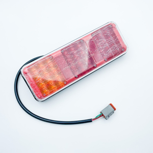 פנס אחורי LED אדום/צהוב 12V חדש של מותג CAMC חלקי רכב מנורת LED אחורית למשאית
