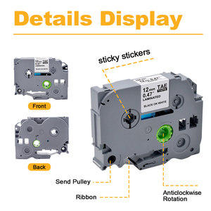 Tatrix TZe-231 tze231 tze231 Tương Thích Nhãn Băng 12Mm Màu Đen Trên Trắng Nhãn Băng Cho Anh GL-100 <span class=keywords><strong>PT</strong></span>-200 <span class=keywords><strong>PT</strong></span>-1000 - Product Image 5