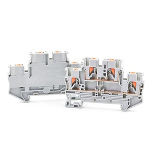 Bloque de terminales de carril Din, conector eléctrico de doble capa, conductor de conexión de resorte Bonder equipotencial de doble capa - Product Image 3