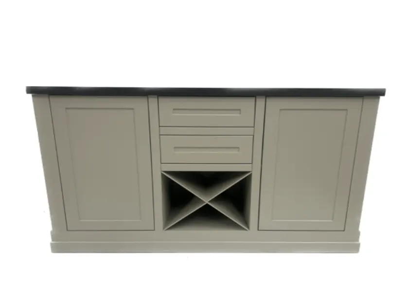 Tavolino da caffè ad angolo armadio da cucina in legno massello Shaker moderno lucido/MDF/membrana in PVC/armadio da cucina laccato