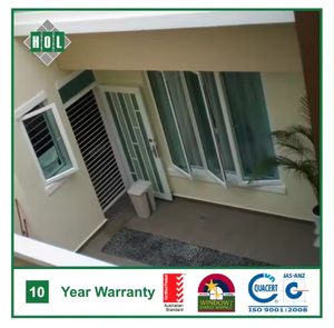 Holcom Vietnam Aluminium Flügel fenster, pulver beschichteter Aluminium rahmen, dunkles Glas Wärme isolierung Schall dichte Energie einsparung