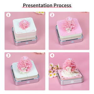 Creative Christmas Gift Weekly Calendar 2025 <strong>Paper</strong> <strong>Block</strong> 3D Treehouse <strong>Memo</strong> Pad <strong>Note</strong> <strong>Cube</strong> With Retail Gift Box - Product Image 5