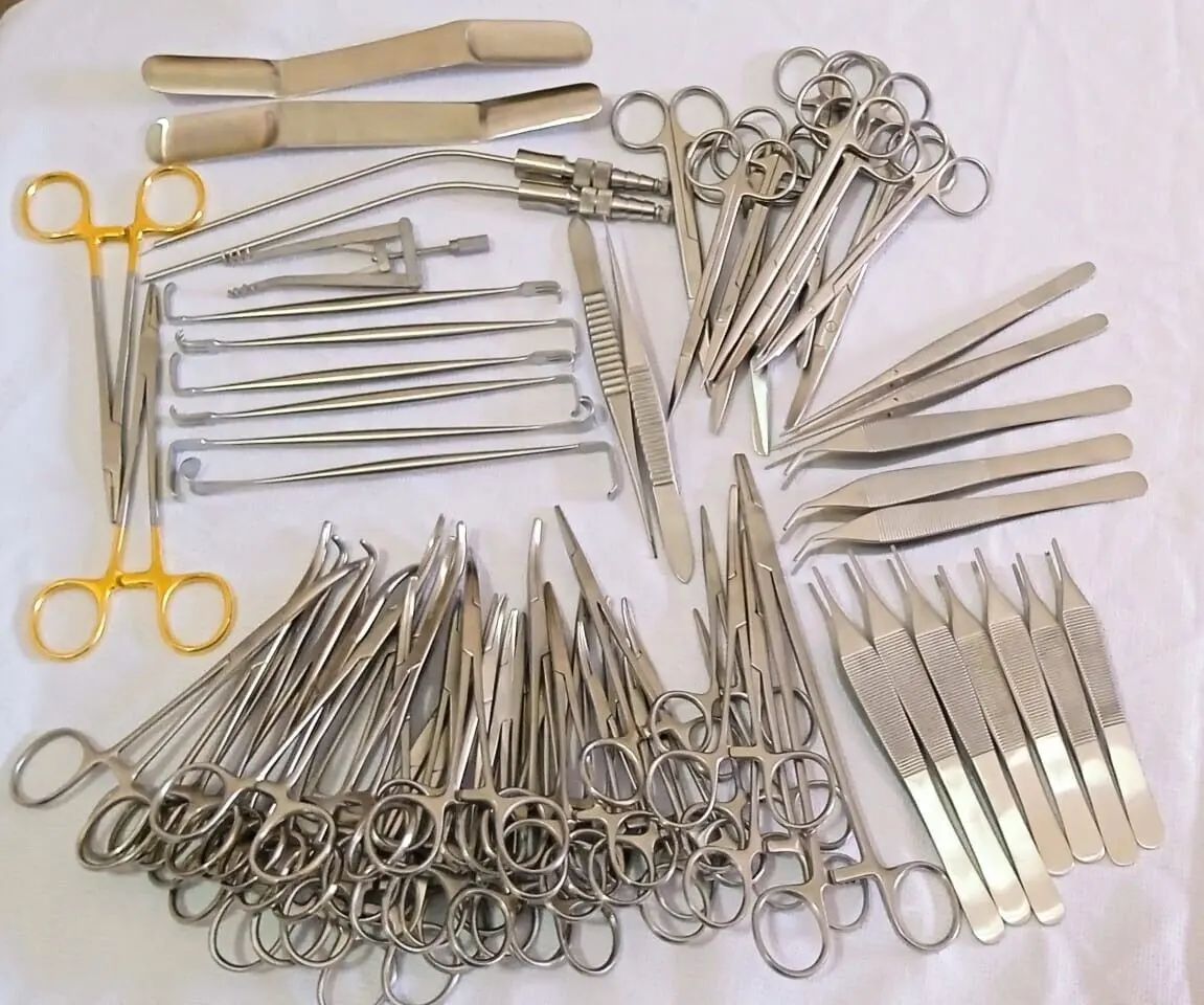 مجموعة أدوات جراحة التجميل من 72 طقم طقم أدوات جراحية للحيوانات الأليفة مستلزمات طبية