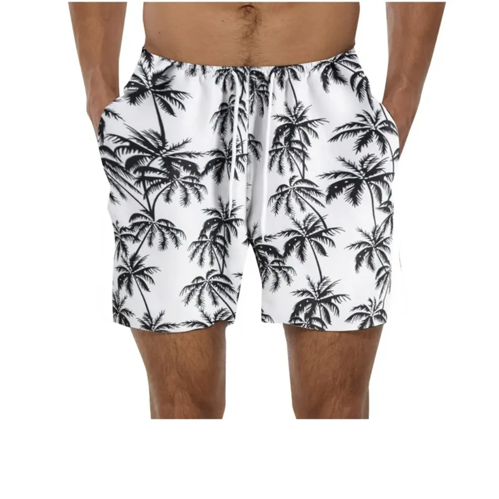 Pantalones de playa de verano de tamaño personalizado de alta calidad, pantalones cortos de natación de Surf informales de secado rápido para hombres, pantalones cortos de tabla para hombres, exportación desde BD