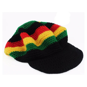 לוחות <span class=keywords><strong>rasta</strong></span> rsta jamaica beanie עם brim בגודל brim