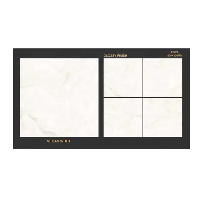 도매 고품질 라스베가스 화이트 600x600mm 800X800mm Porcelanto 광택 유약 도자기 세라믹 바닥 타일