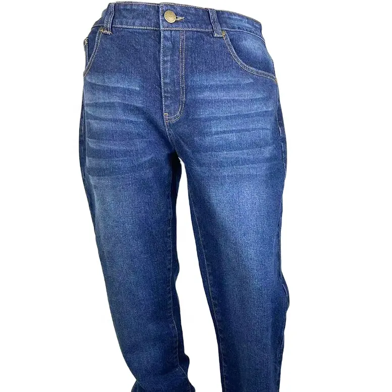 Herren Jeans Jeans Hochwertige Indigo Straight Style Baumwolle/Spandex OEM