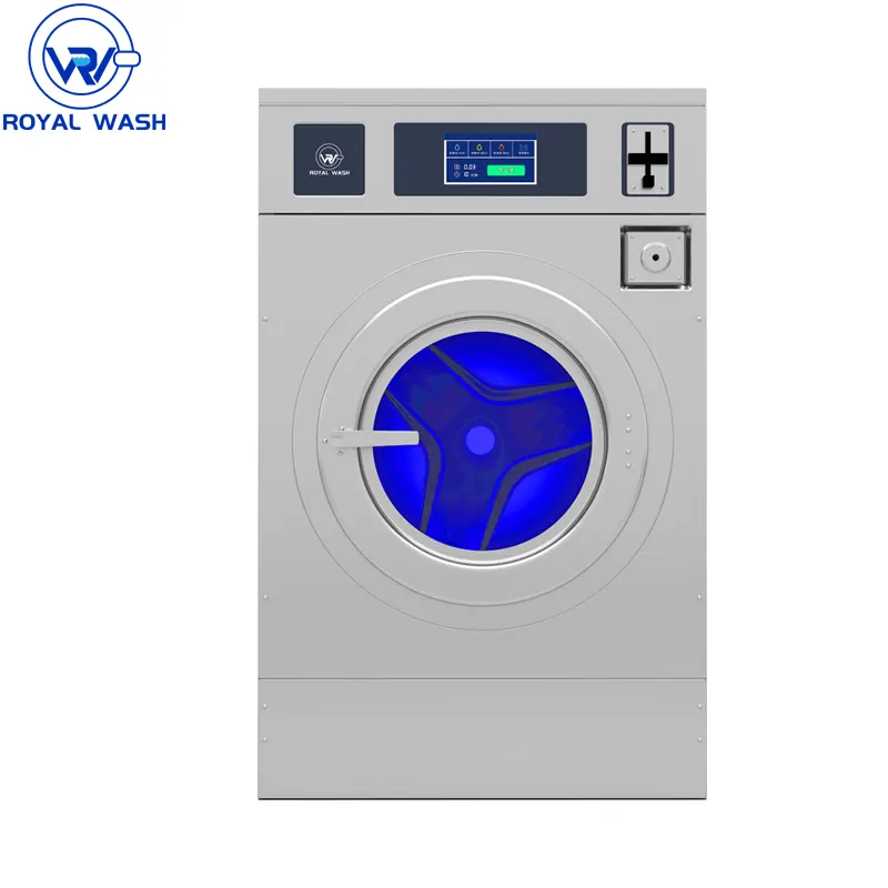 Lavatrice automatica a gettoni di vendita calda capacità da 12kg a 27 kg per lavanderia prezzo basso durevole
