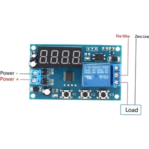 YYA-1 DC5V релейный модуль светодиодный дисплей 3 кнопки ключ 4 цифровой трубки таймер задержки автоматический контроллер для PLC выделенный - Product Image 3