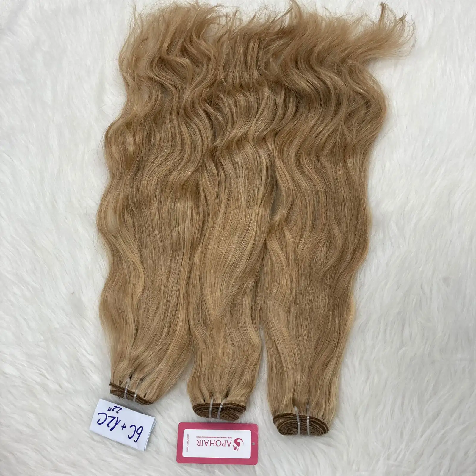 Preço por atacado vietnamita onda natural remy virgem ondulado cabelo extensões duplo desenhado cor cinza tom platina loira pacotes