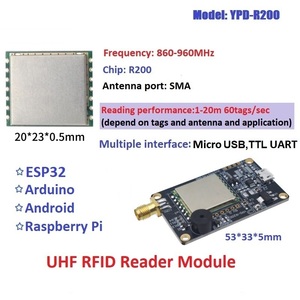 R200 masaüstü UHF RFID okuyucu çip uzun menzilli 0-8m modülü anten STM EPS32 ahududu PI SDK test etiketi frekans 860-960MHz - Product Image 5