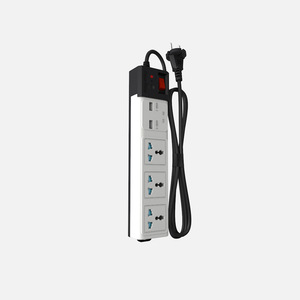 ใหม่ปลั๊กป้องกันไฟกระชากฟ้าผ่าพร้อม 3 USB 2 ประเภทปลั๊กชาร์จโทรศัพท์ปลั๊กต่อไฟฟ้า - Product Image 2