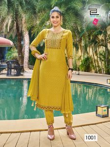 Yeni Trendy son geleneksel hint seksi pamuk nakış Kurti Chikankari Palazzo bayanlar Kurta setleri toptan <span class=keywords><strong>Surat</strong></span> hindistan