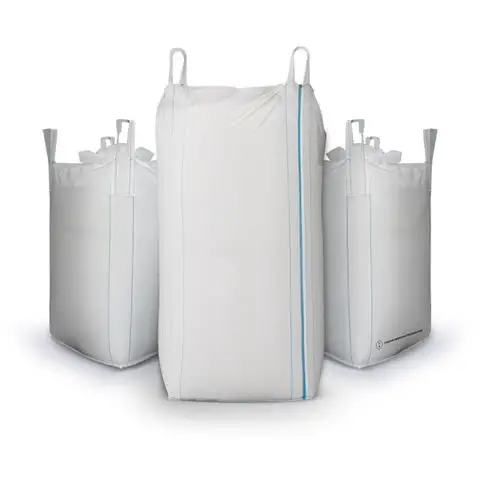 Satılık fabrika fiyat plastik Jumbo büyük çanta, 100% bakire PP 1000kg 1500kg plastik toplu çanta FIBC Jumbo çanta