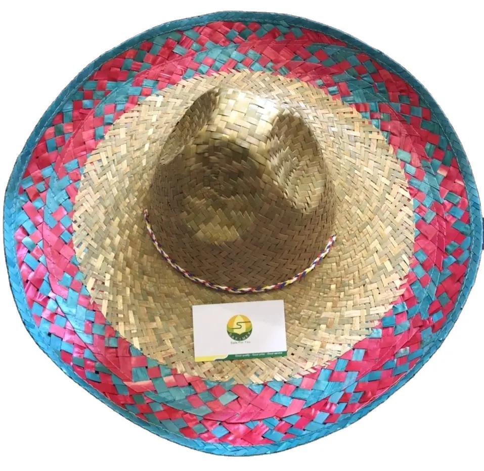 סומבררו קש כובע/מקסיקני קש כובע לקיץ