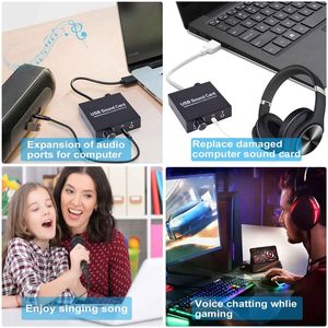 <strong>USB</strong> Stereo <strong>Audio</strong> Adapter with Volume Control for 3.5mm Microphone for <strong>Audio</strong> Splitter &amp; Converter - Product Image 4