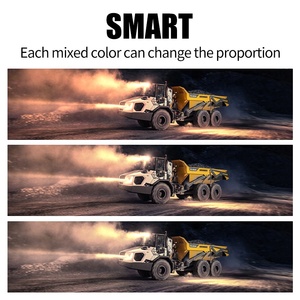 Color Changing Wireless Remote Control <strong>24V</strong> Head Bulldozer Excavator Tractor Intelligent Multifunctional <strong>Lamp</strong> 12V LED Work Light - Product Image 5