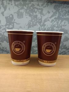 定制印刷双壁环保纸杯各种颜色热饮咖啡茶杯一次性杯子