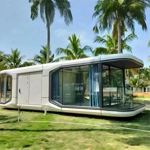 Mobil yaratıcı otel 2 yatak odası AI ses kontrolü kapsül otel balkon ile akıllı prefabrik uzay kapsül ev - Product Image 5