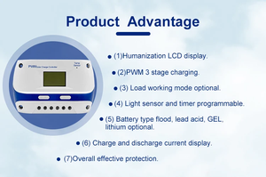 <strong>Microprocessor</strong> LCD Screen 12/24 Volt Solar Char <strong>Controller</strong> Dual USB PV Power <strong>System</strong> Mini Intellint Max Pv Input 50V Solar <strong>System</strong> - Product Image 5