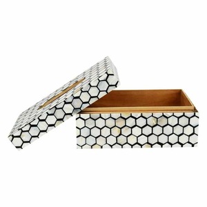 Handcrafted Natural Resin Crafts Facial Tissue Box <strong>Shell</strong> Inlay Decorative Paper Roll Angel Artificial Wood Model for <strong>Living</strong> - Product Image 1