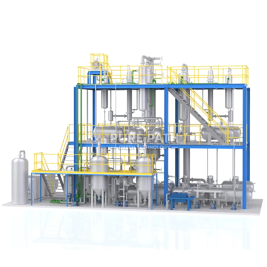 2024 Solvent Extraction High Sulfur Content Diesel Desulfurization Refinery Machine Waste Oil Treatment Machine